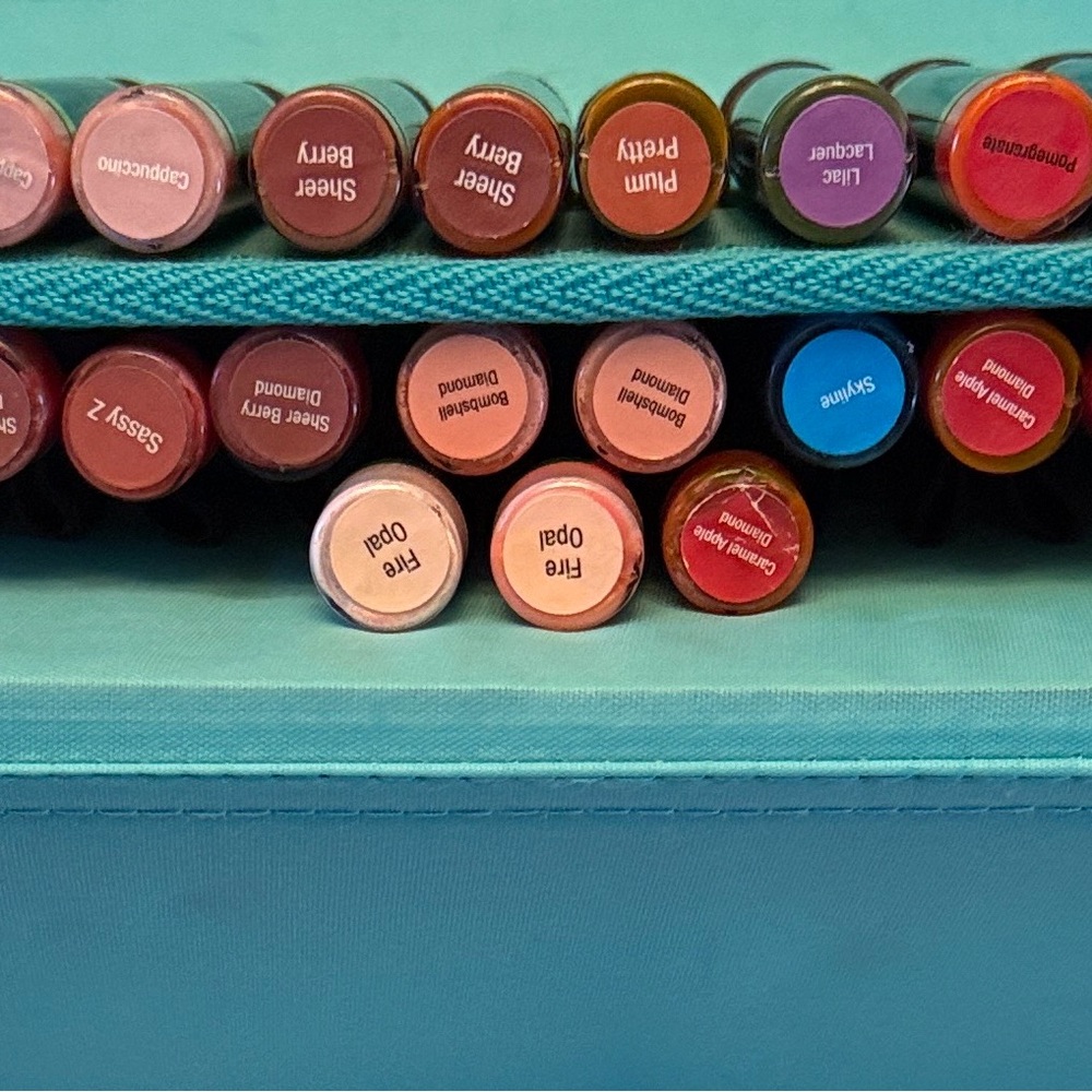 Free Storage Bag 
LipSense Lipstick Set - Plum Pretty, Fire Opal, and More - Picture 3 of 6